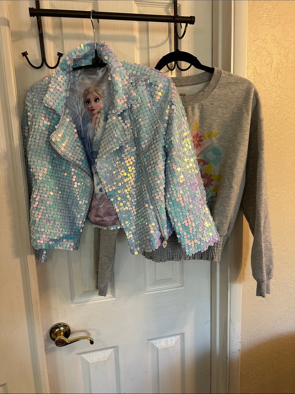 Disney Frozen jacket & Alice in Wonderland sweatshirt